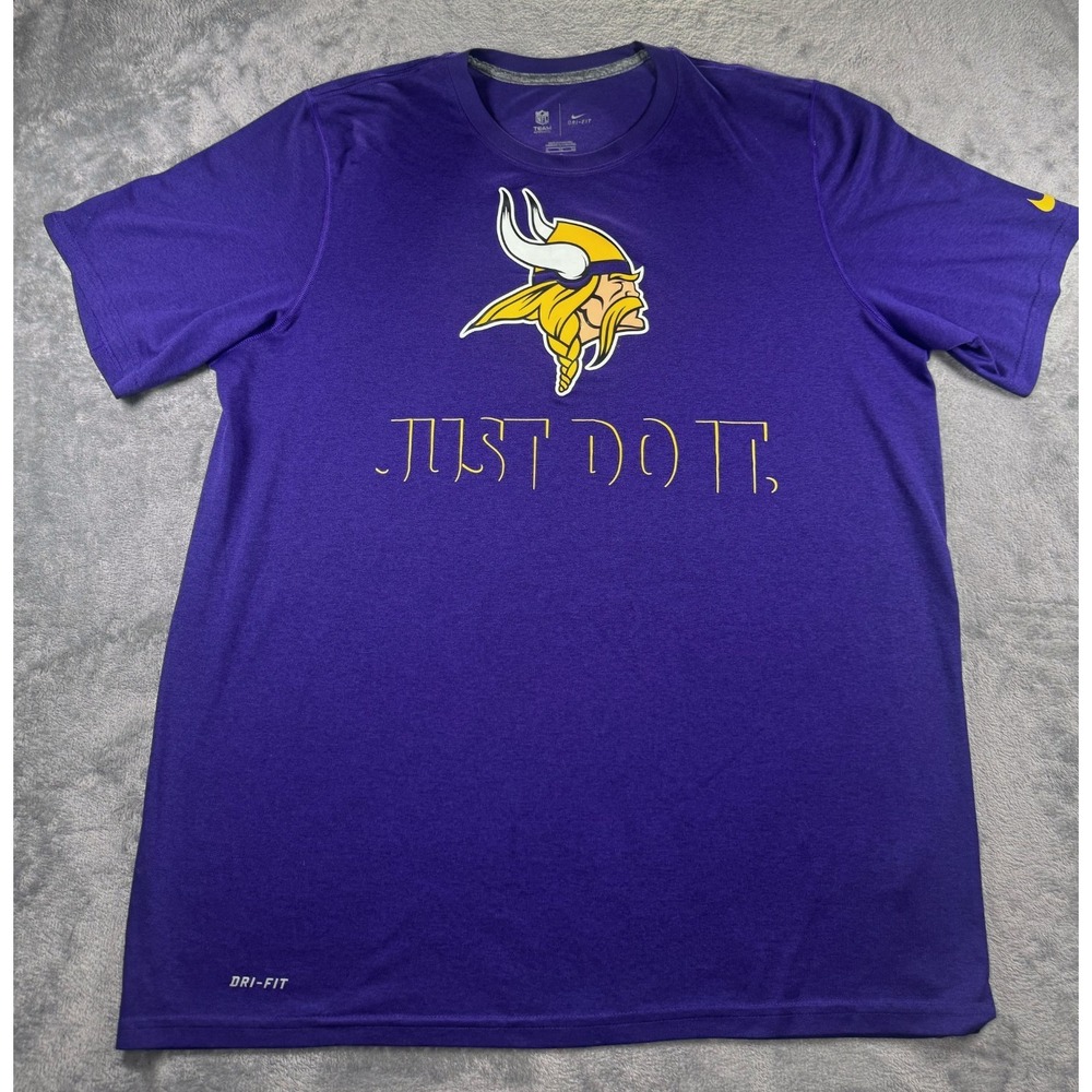 Minnesota Vikings Men's XL Nike Dri-Fit NFL Equipment Training T-Shirt